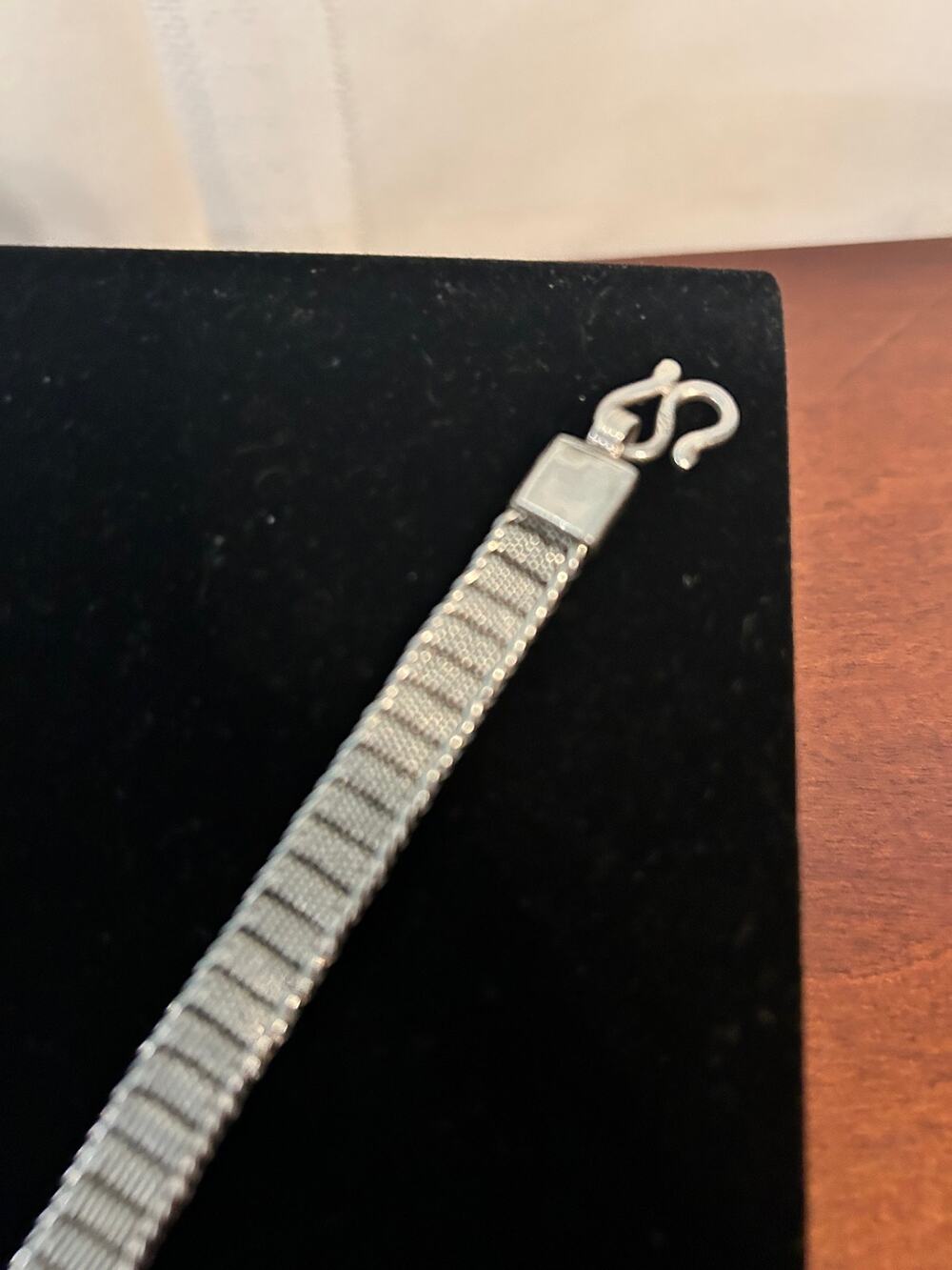 Vintage 925 Sterling Silver Woven Wheat Mesh Bracelet 8" 27.89g Men's Unisex